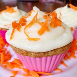 carrot cake cupcake cream cheese frosting