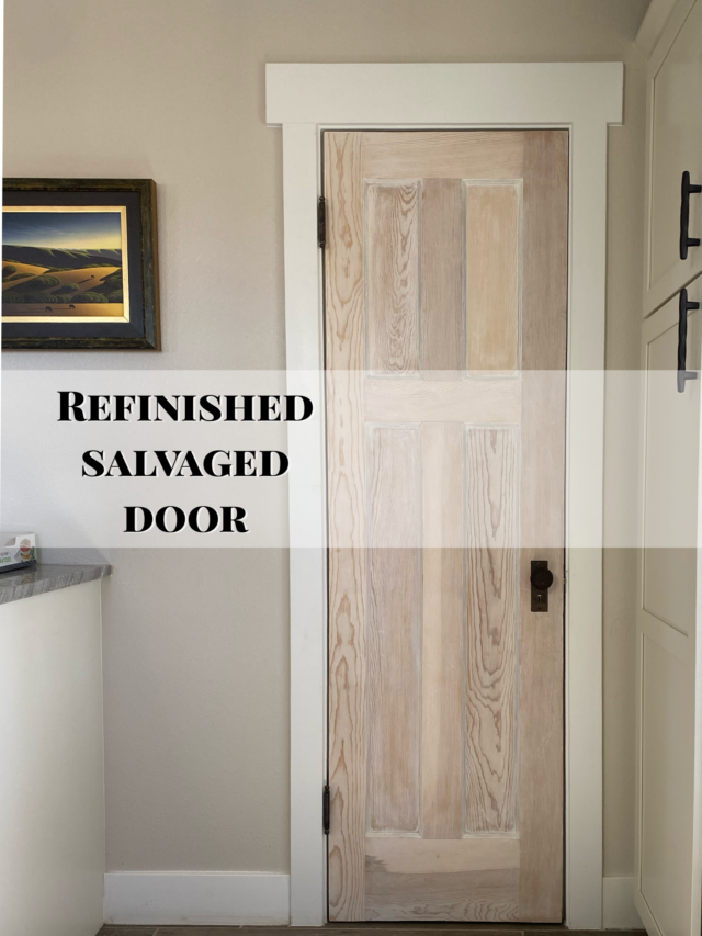 Refinished Salvaged Antique Door Project